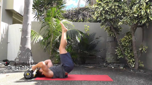 Lying Leg Raise With A Crunch