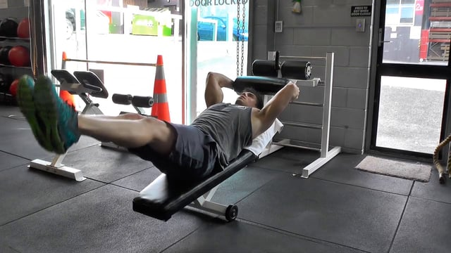 Decline Leg Raises With A Crunch