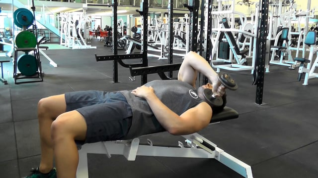 Single Arm Dumbbell Across Body Tricep Extension