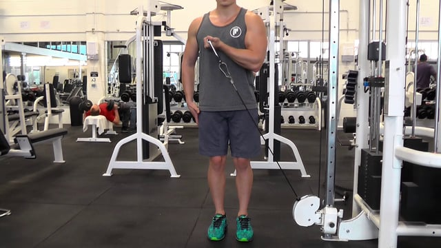 Single Arm Across Body Cable Curl