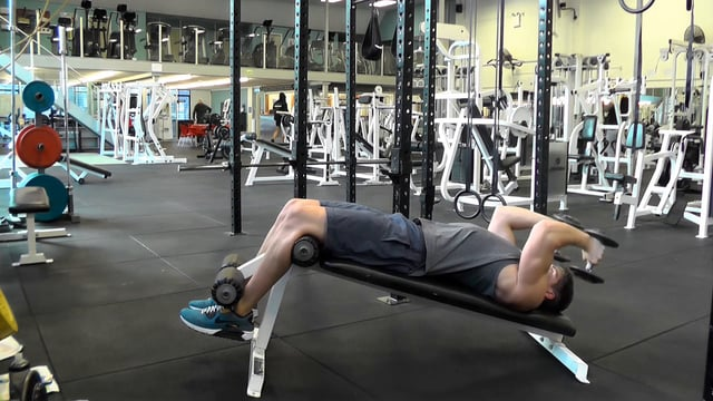 Decline Dumbbell Tricep Extensions