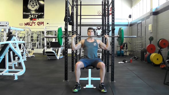 Seated Barbell Shoulder Press