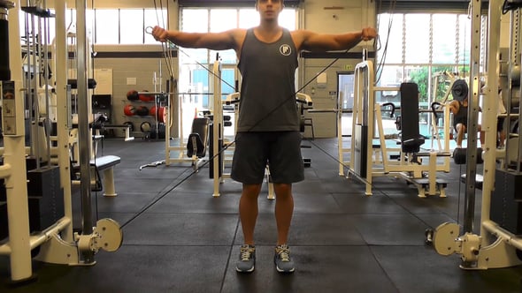 Double Arm Cable Lateral Raise