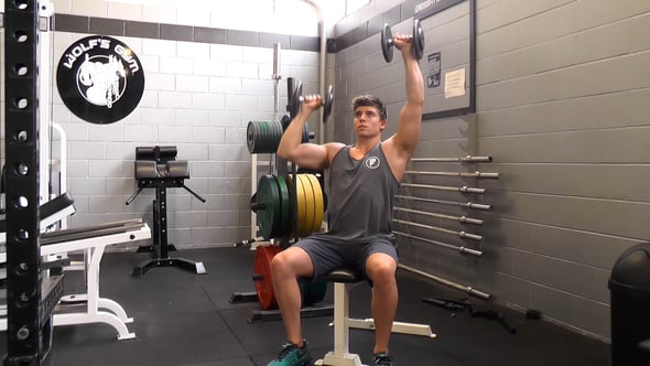 Alternate Dumbbell Shoulder Press