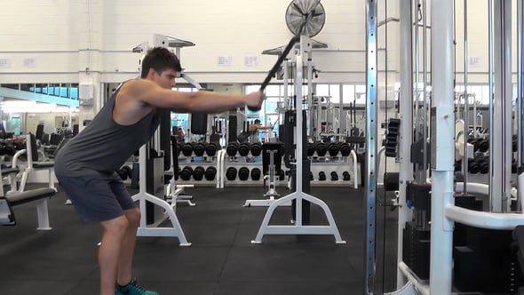 Straight Arm Rope Pulldown
