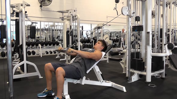 Cable Pullovers On Incline Bench