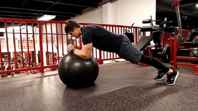 Swiss Ball Plank