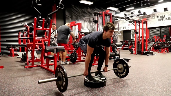 Deficit Barbell Deadlift