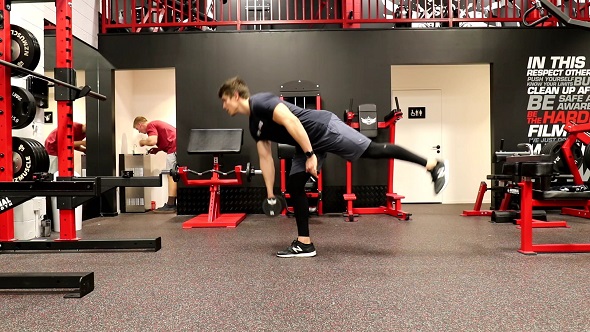 Single Leg Dumbbell Romanian Deadlift