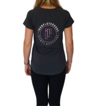 Pink Iron Playground V Neck - Iron Grey