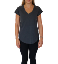 Pink Iron Playground V Neck - Iron Grey