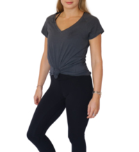 Pink Iron Playground V Neck - Iron Grey